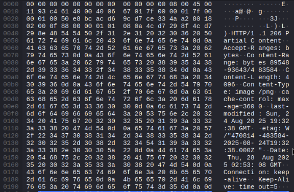 HTTP response detail|568