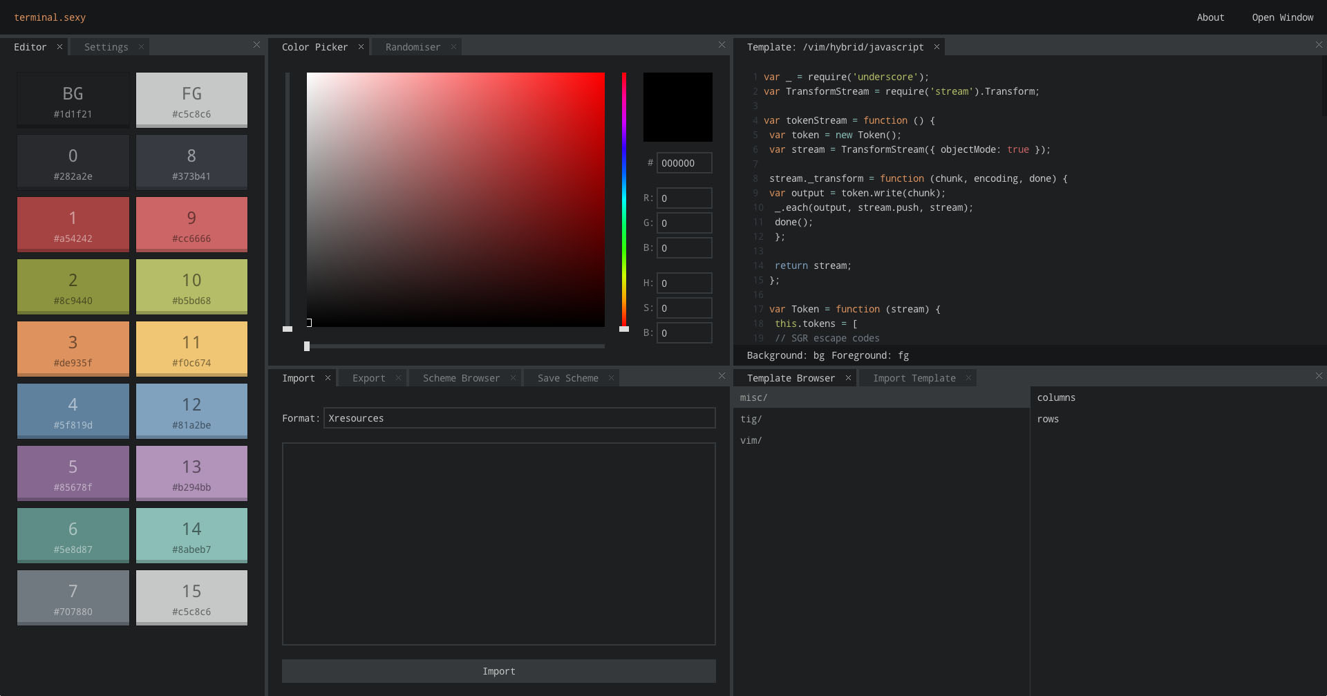 Chunk function. Beautiful Color for Terminal.