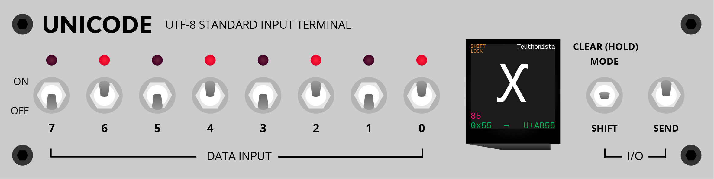 Front panel illustration