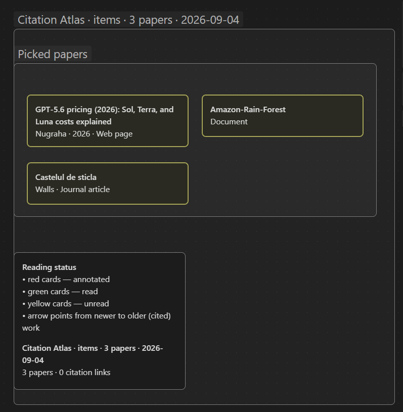 Citation Atlas — searchable multi-select in the export dialog