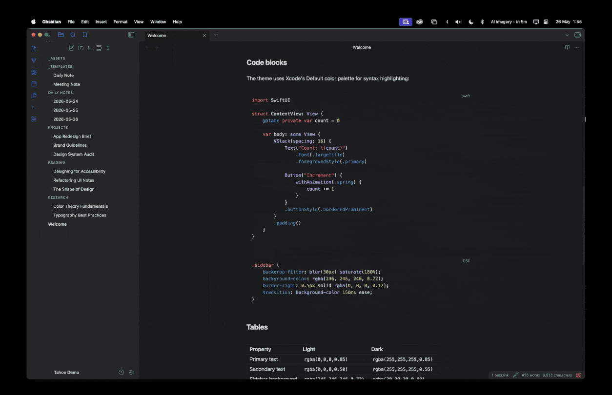 Xcode syntax highlighting in dark mode