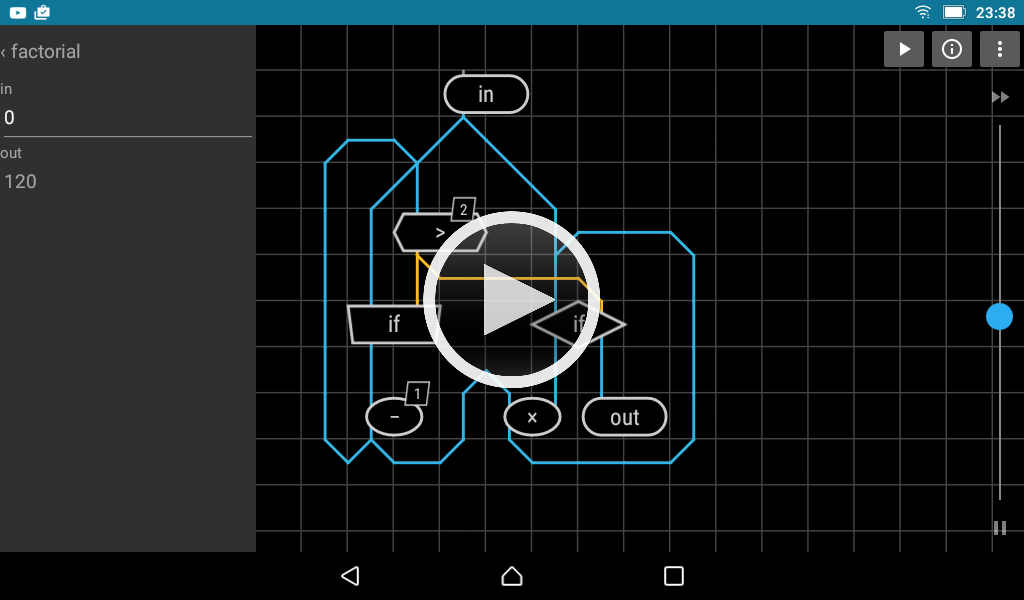 Factorial example screenshot