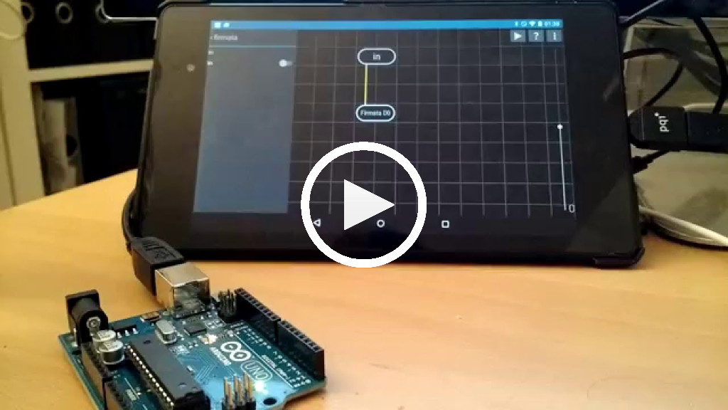 Arduino Firmata LED example