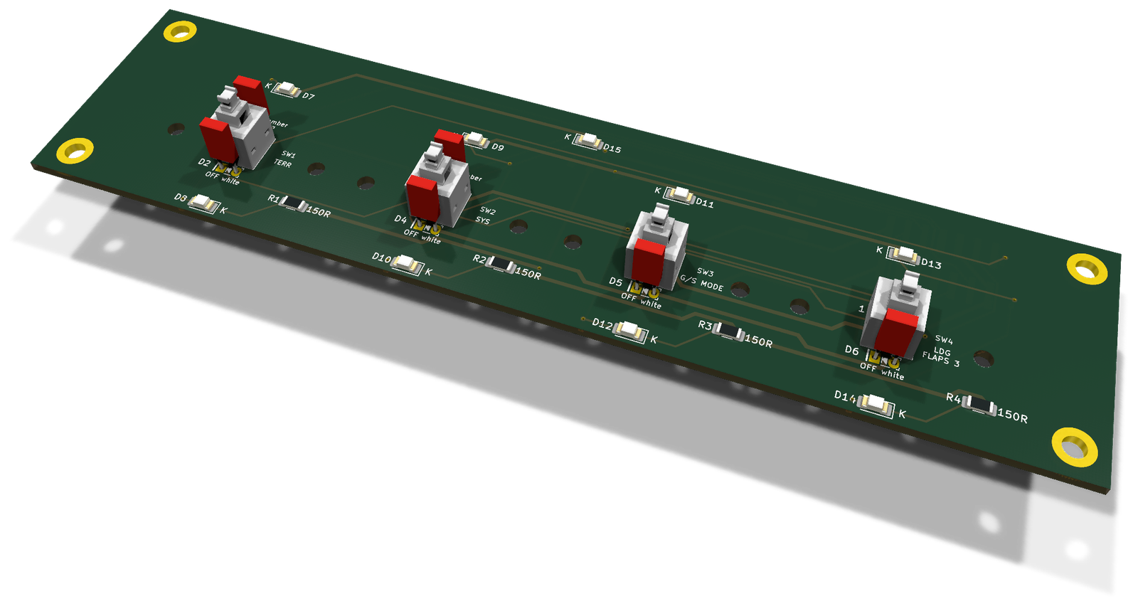 GPWS section board, from the project README