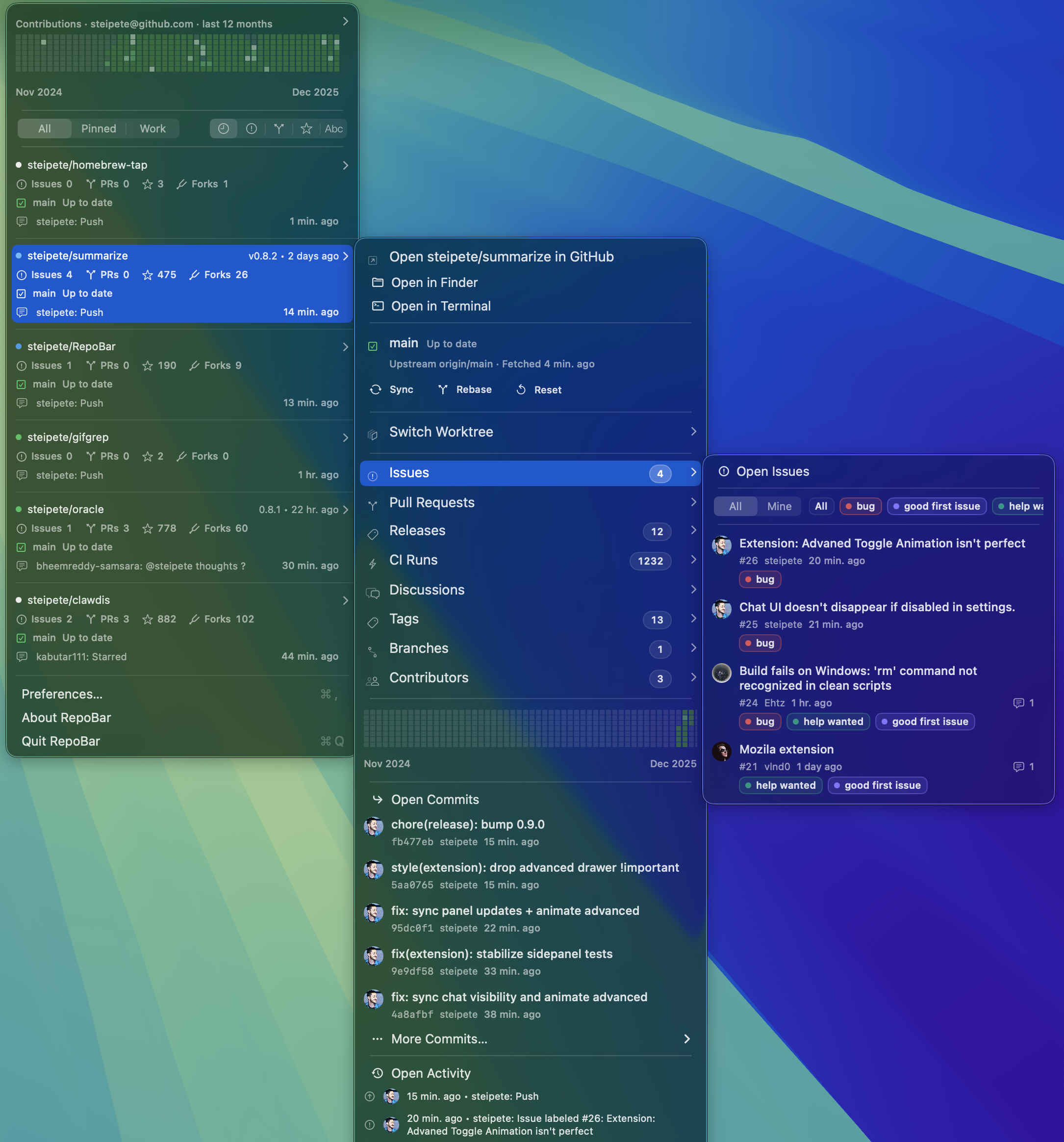 steipete/RepoBar cover