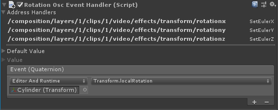 unity rotation control