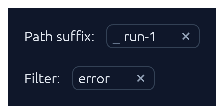 Removable chip — inline editable value with an × close button