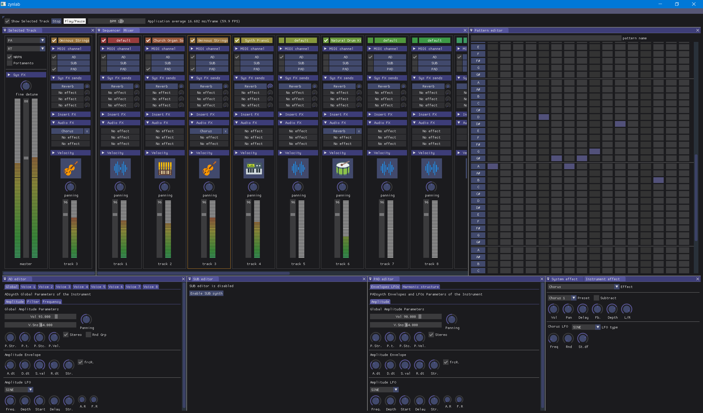 Screenshot of zyn-studio