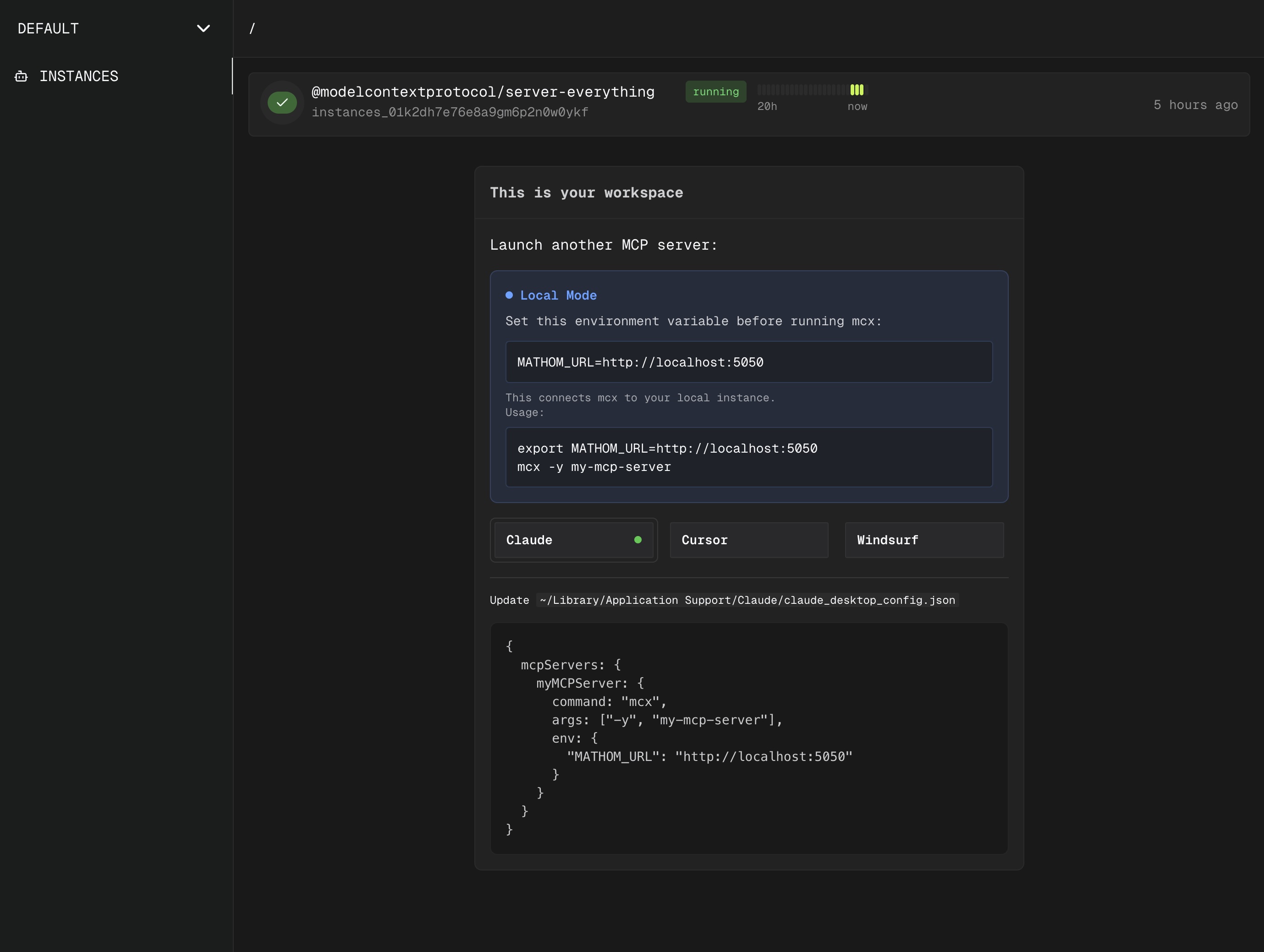 Dashboard Screenshot