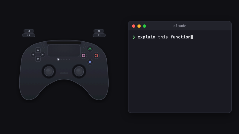 Face buttons submit, interrupt, dictate, and start a new chat