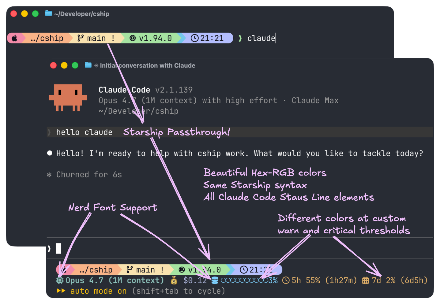 cship features