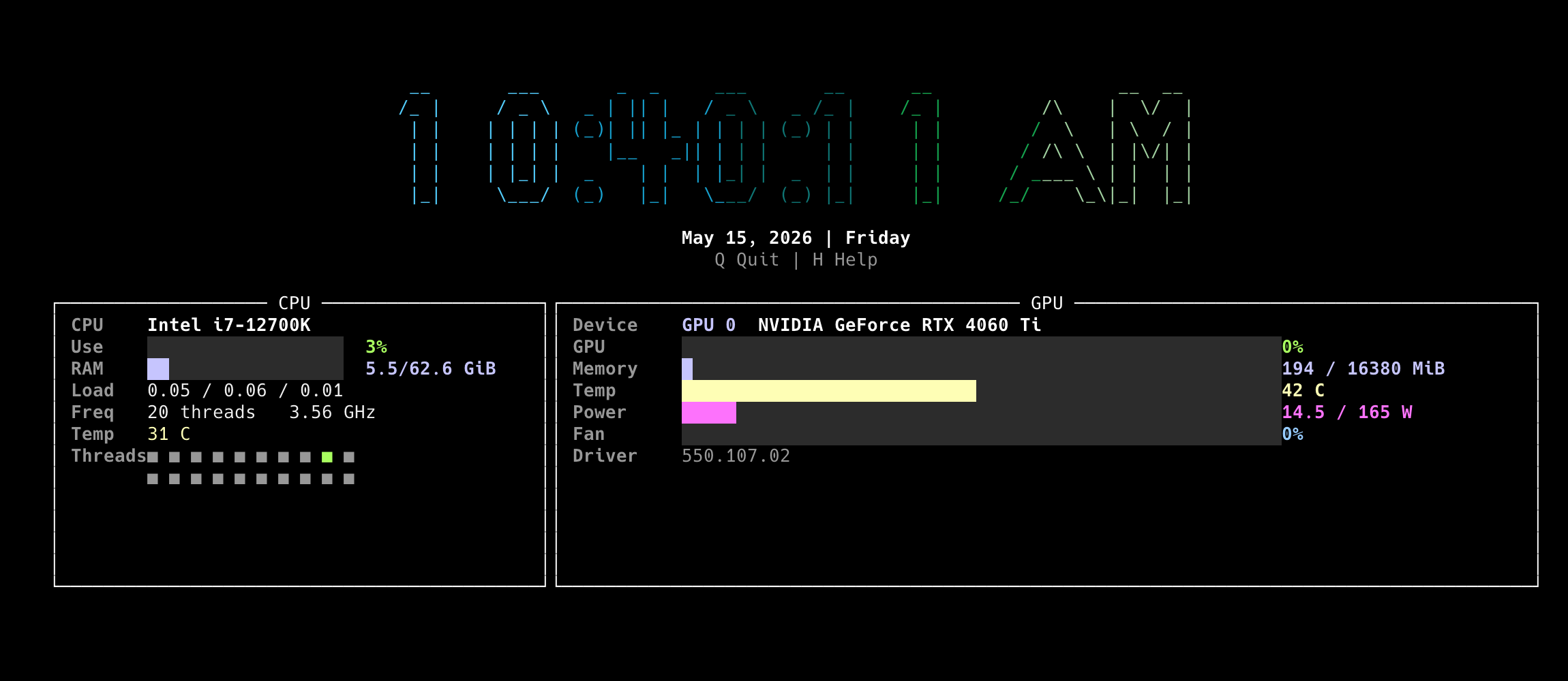 big font with ocean theme on NVIDIA Linux