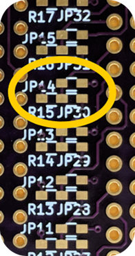 Close-up of part of the "plugboard"