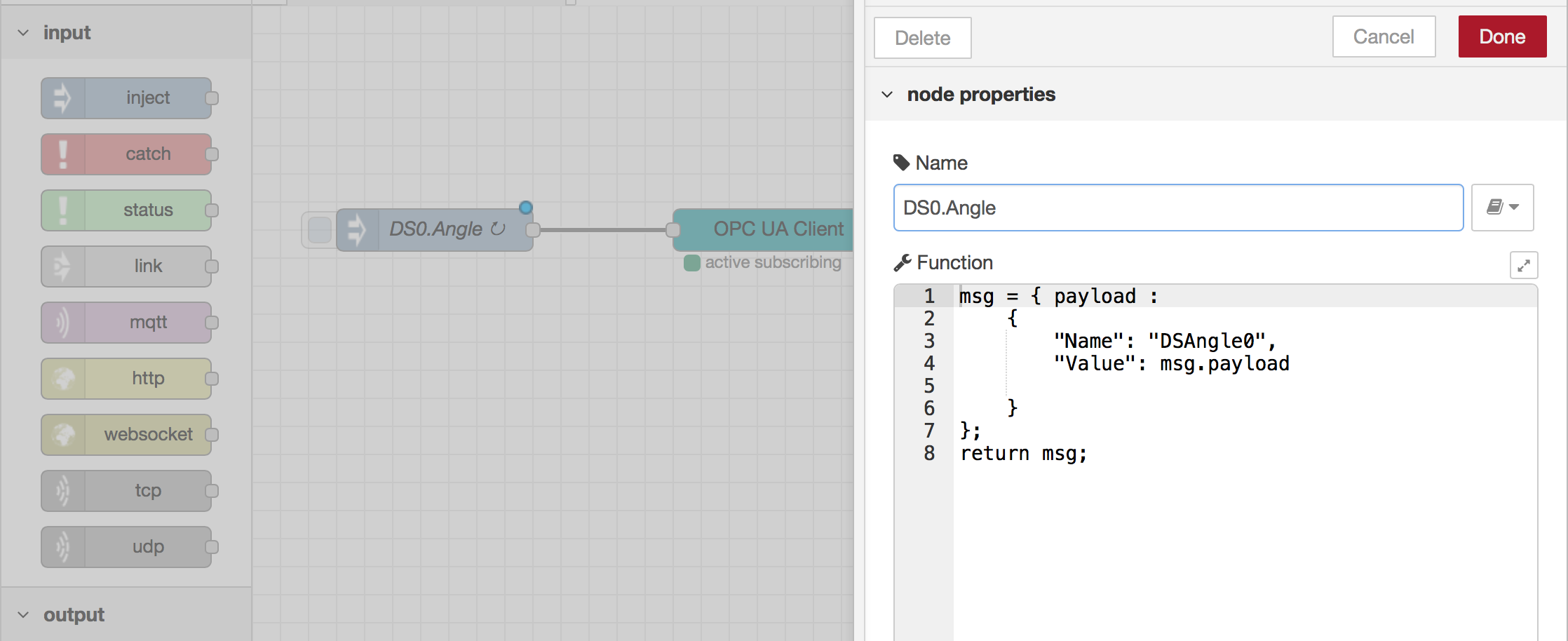 Node Red New Flow