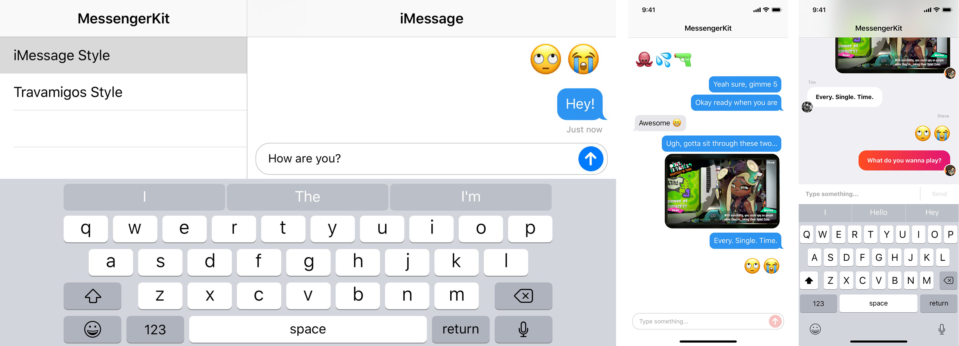 MessengerKit Examples