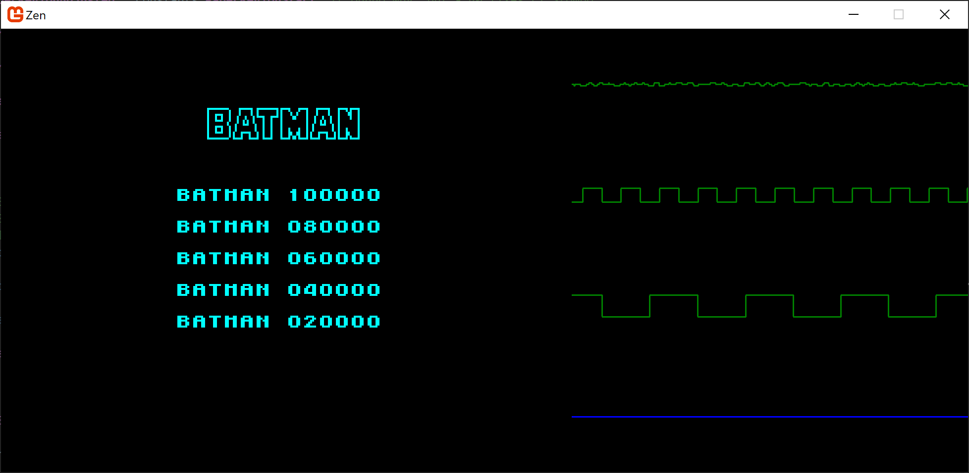 Batman with Waveform Visualiser