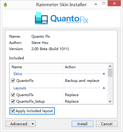 Rainmeter Skin Suite Installation (Quanto Flx)