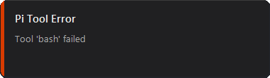 Dark Tool Error