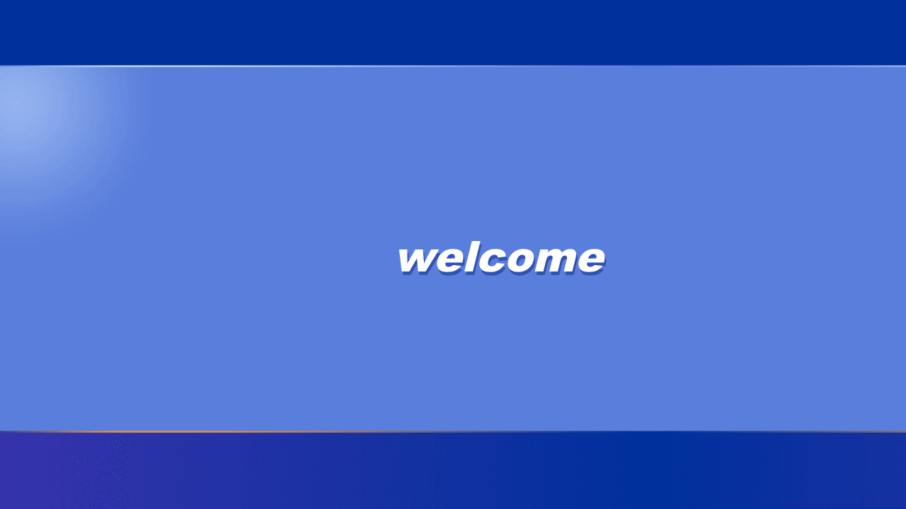 Welcome Screen