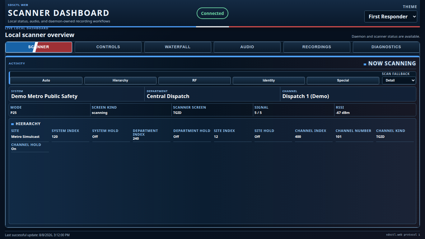First Responder theme at 1366x768