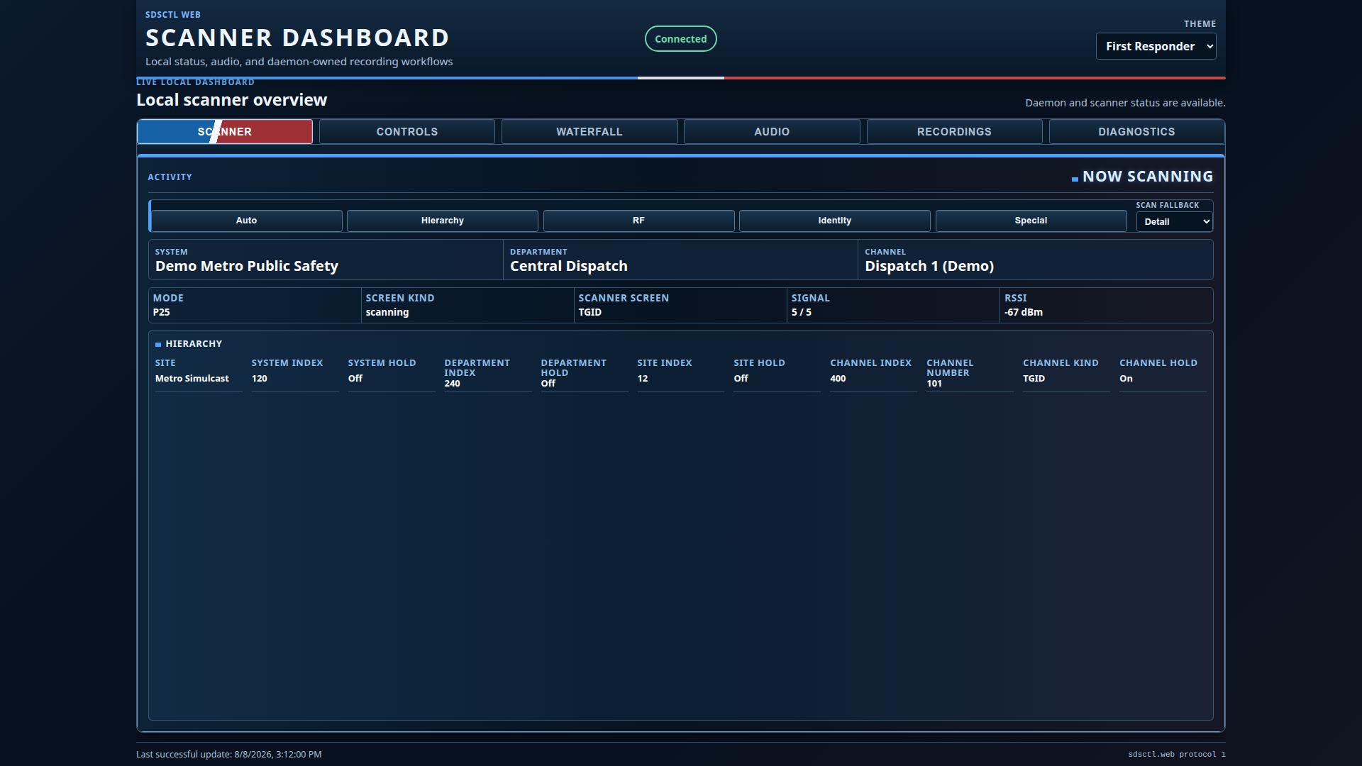 First Responder theme at 1920x1080