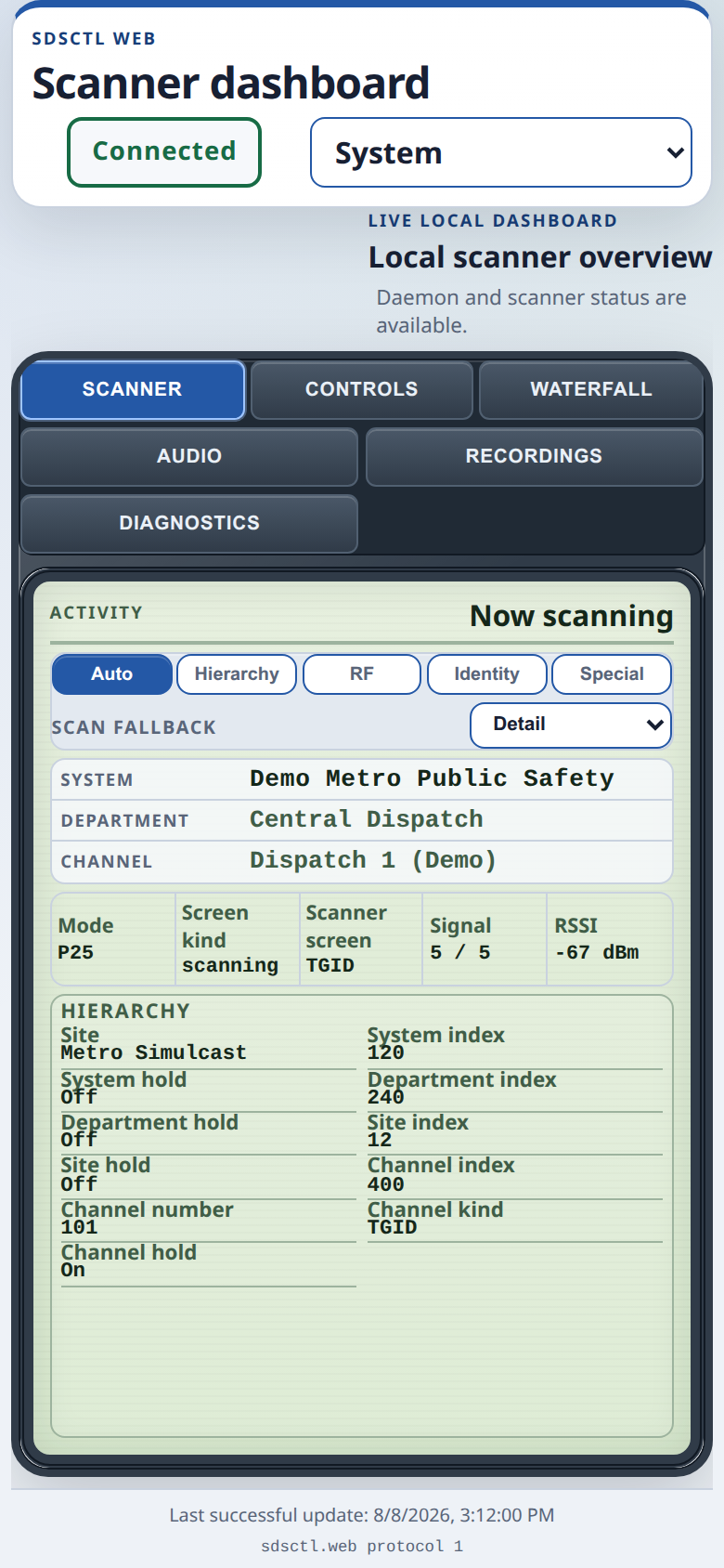 System theme at a 390x844 CSS viewport and DPR2