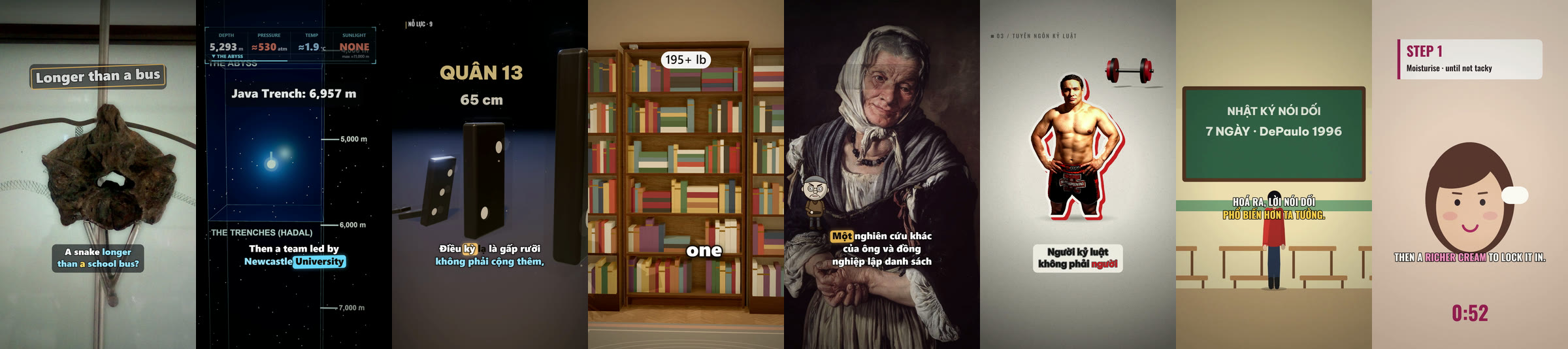 Frames from videos made with mega-shot