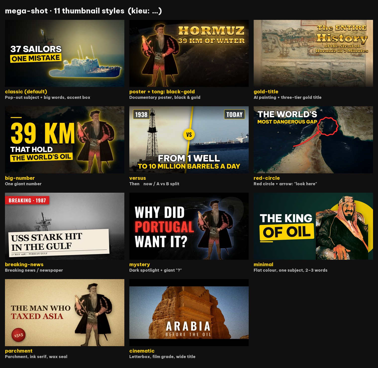 11 thumbnail styles