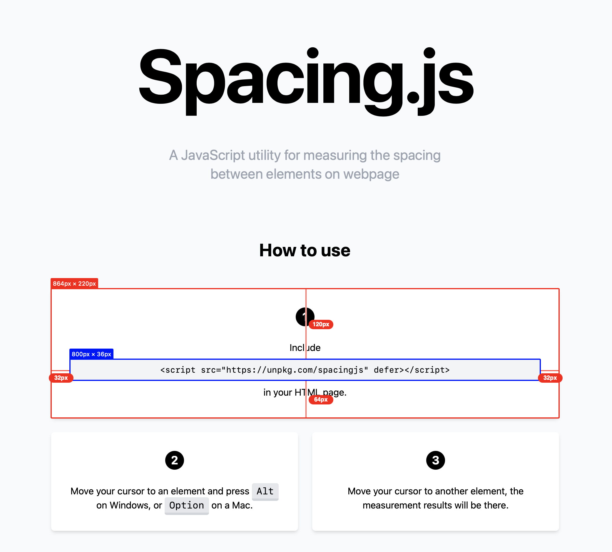 SpacingJS Demo