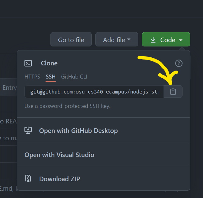 Github Copy Repo Button