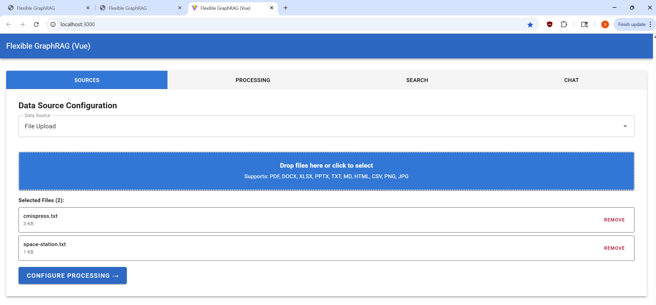 Vue Processing