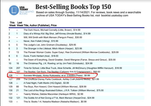 USA Today best-seller list