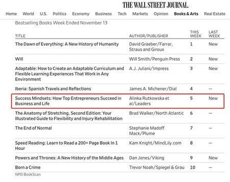 Wall Street Journal best-seller list