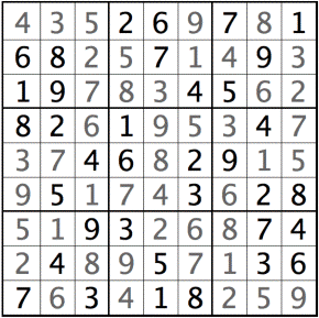 Solved Sudoku