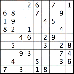 Unsolved Sudoku