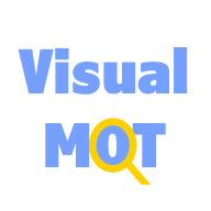 Blue and yellow Visual MOT Icon