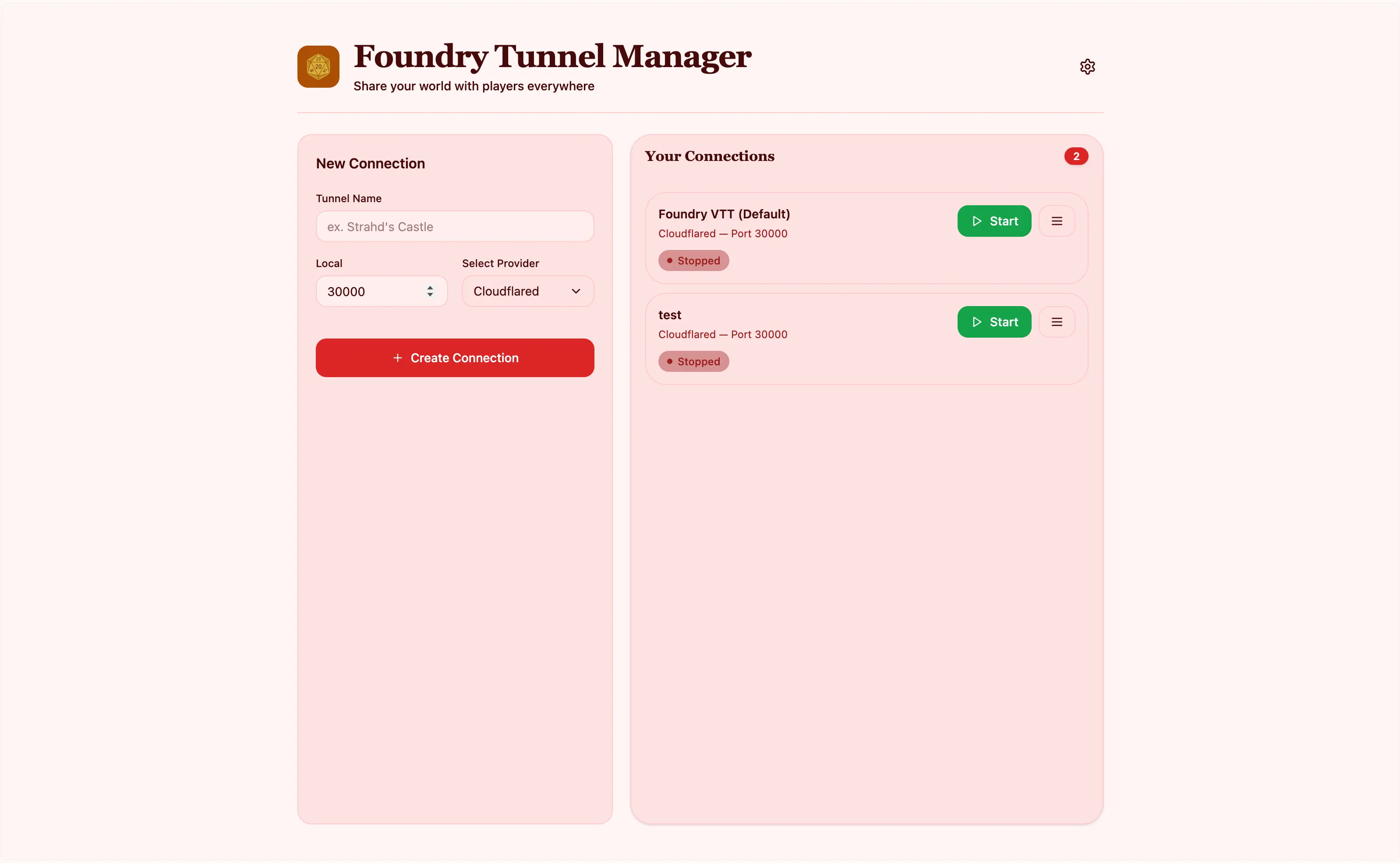 Web dashboard with dark theme