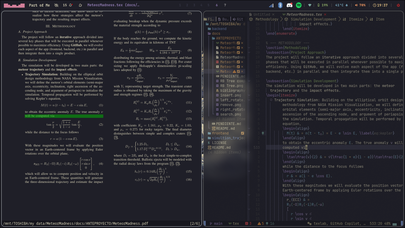 Neovim LaTeX preview screenshot