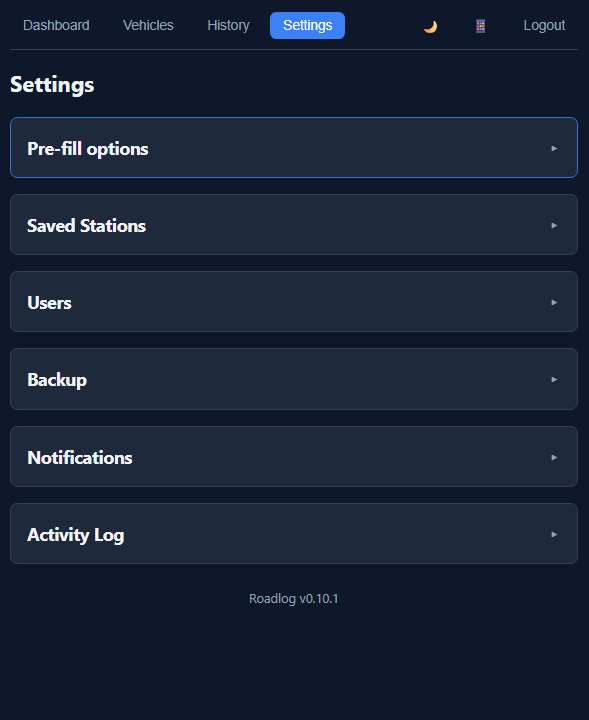 Settings