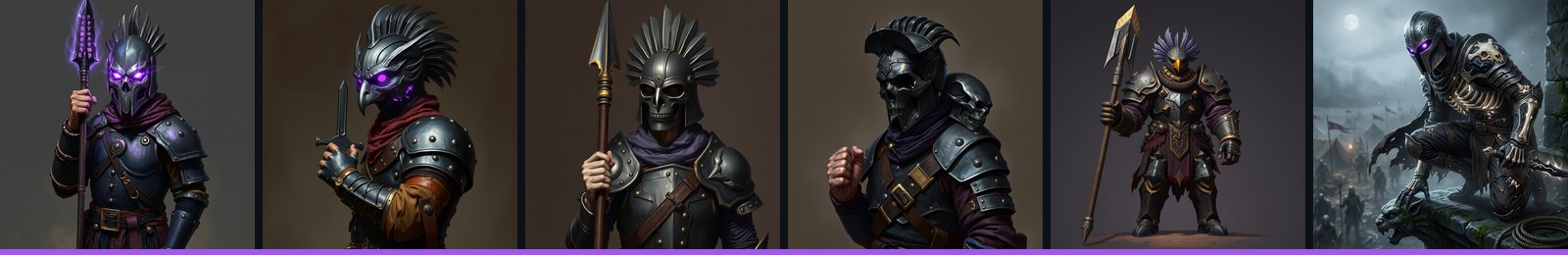 Roster of units from one Worldforge faction
