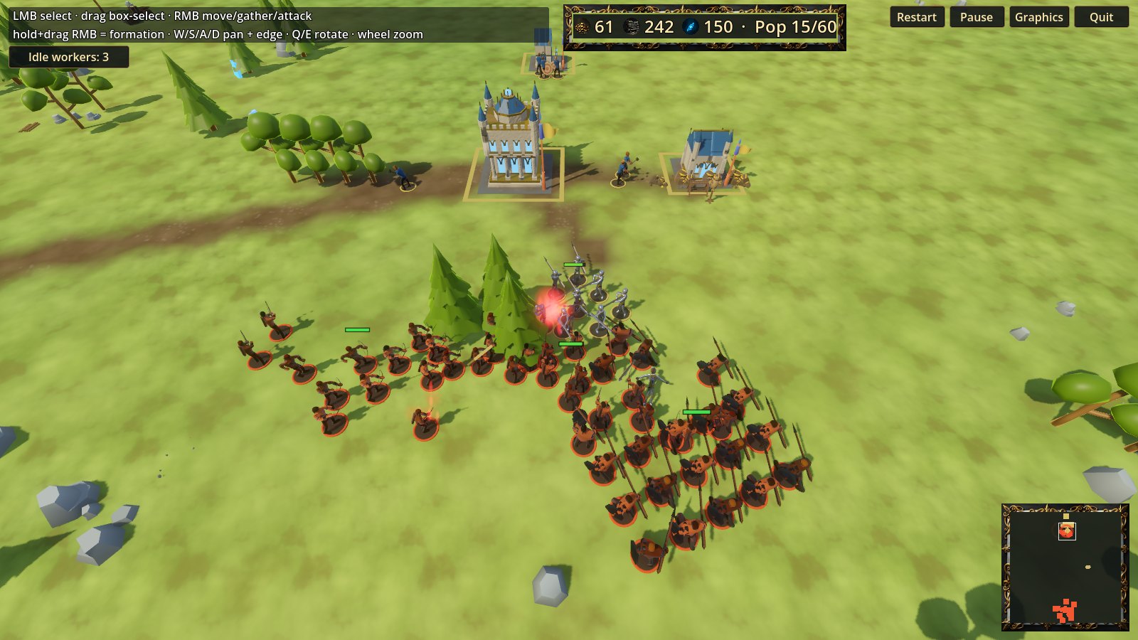 Worldforge in-game raid on an enemy base