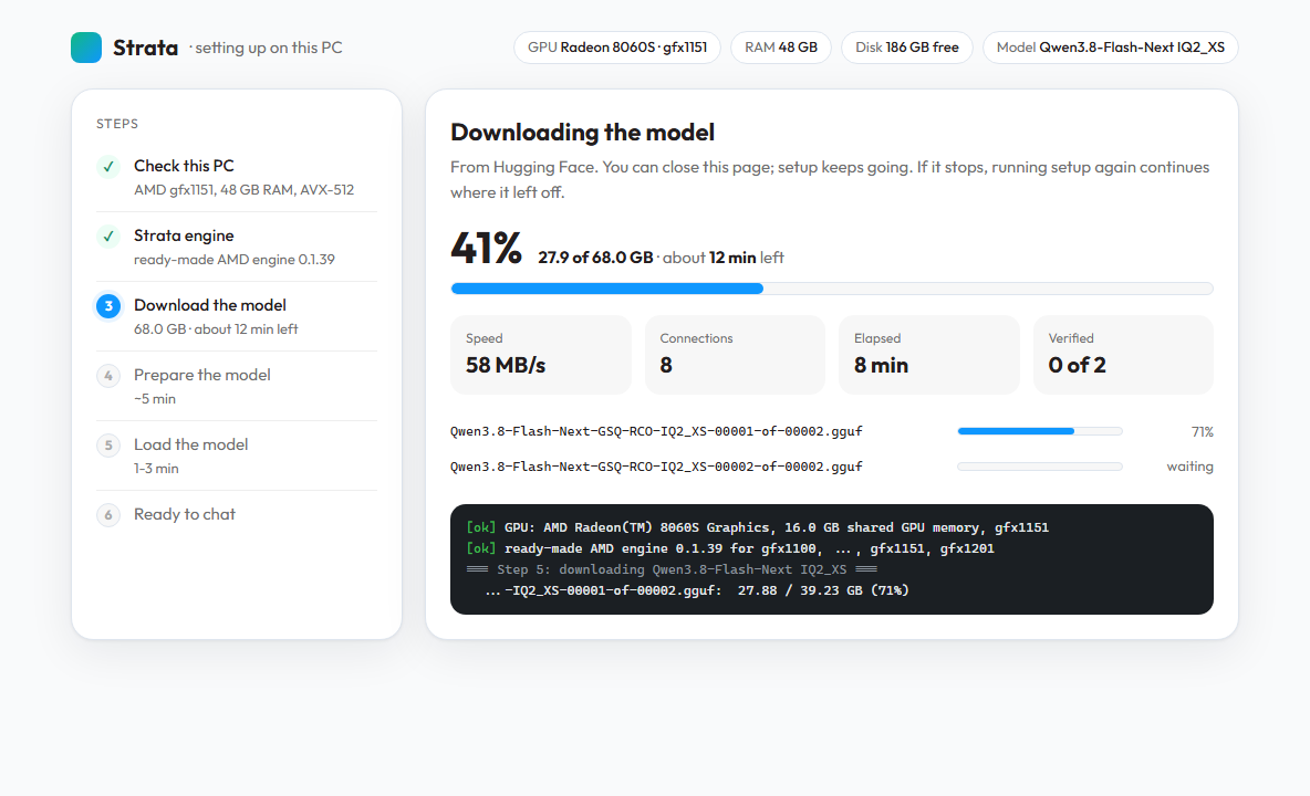 Downloading the model