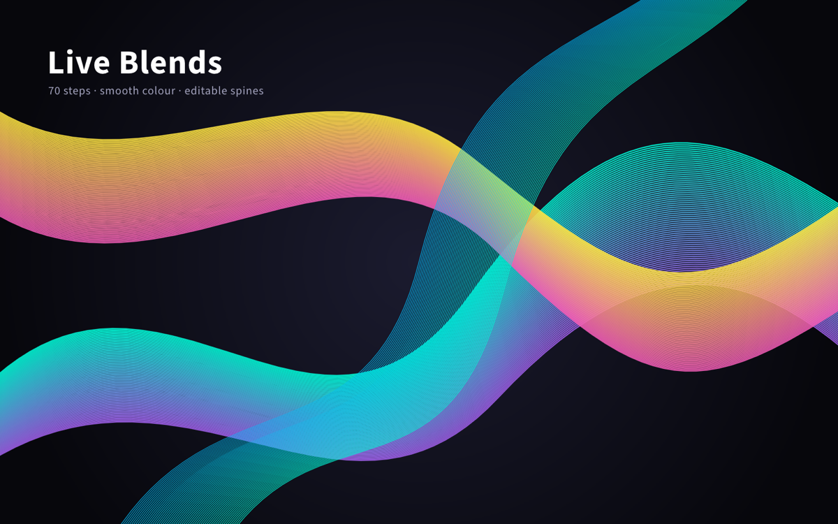 Live blend ribbons