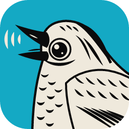 SoundCraft icon: a singing bird on a blue tile
