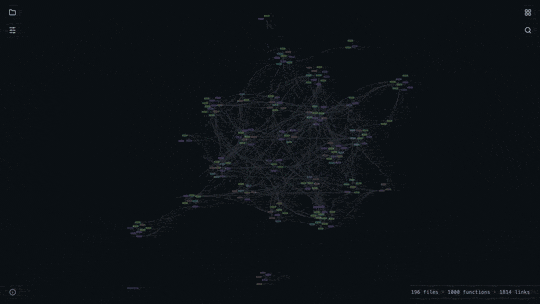 Codegraph Studio — interactive call graph demo