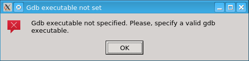 Gdb has not been set