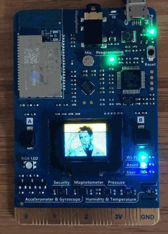 animated gif of mxchip showing a gif