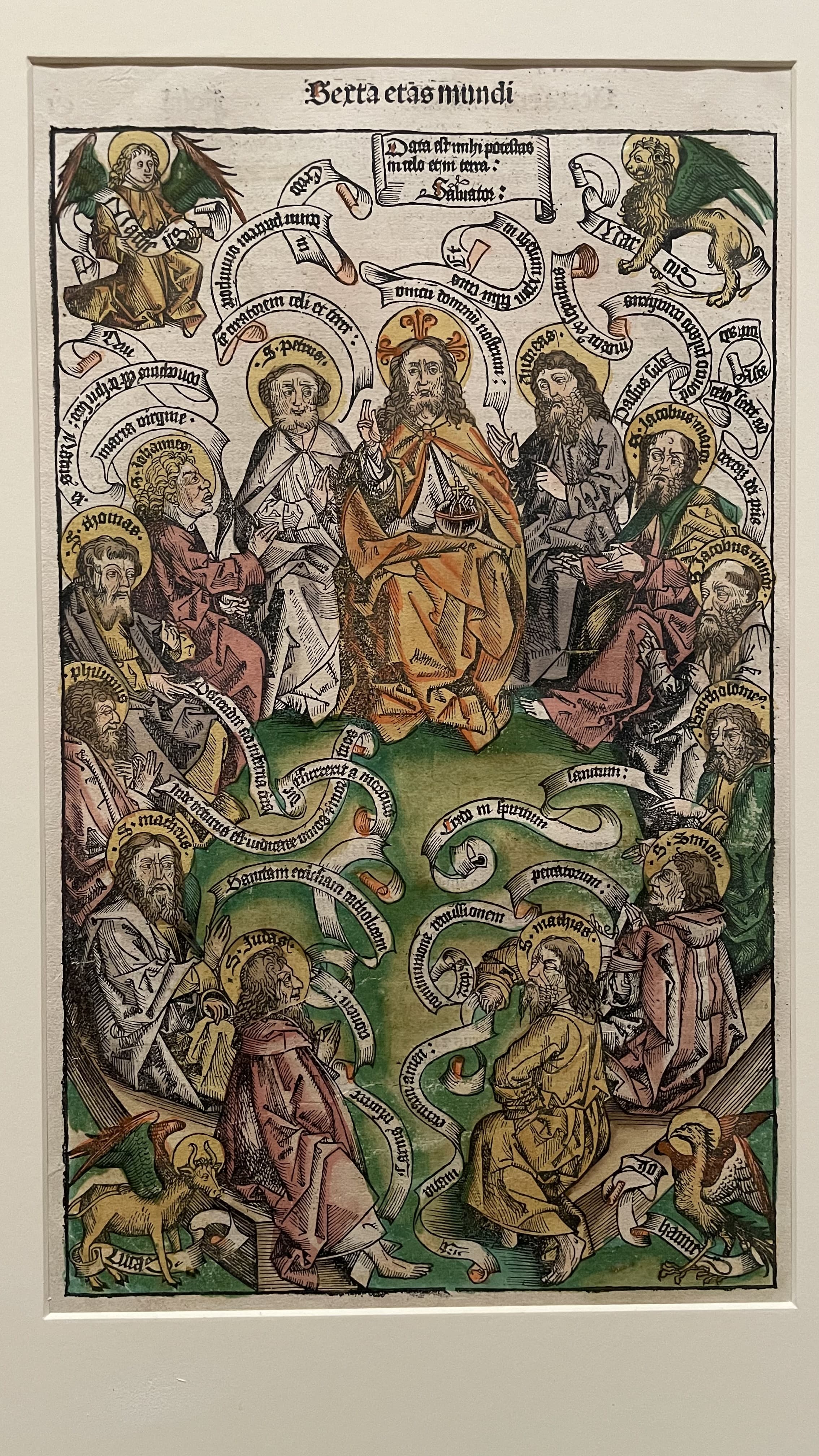 Christ and the Apostles (The Apostles' Creed) by Michael Wolgemut and Wilhelm Pleydenwurff (1493)