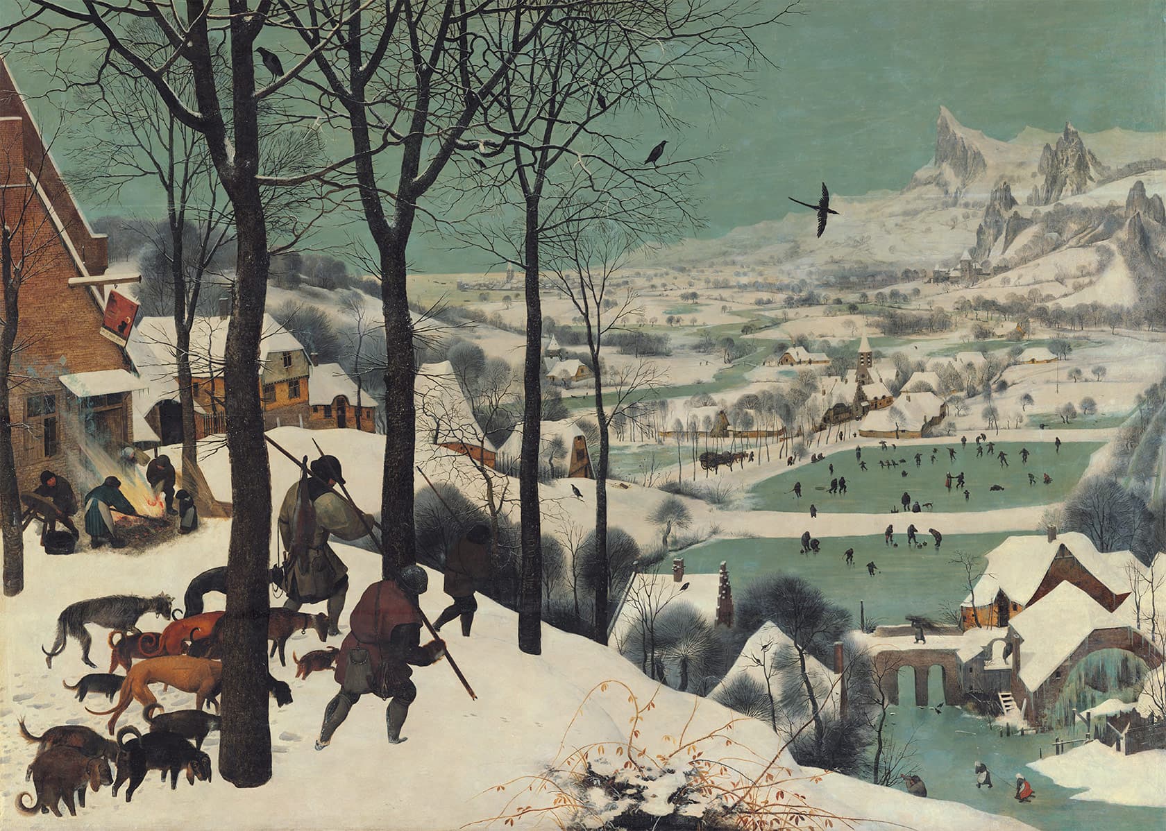 pieter bruegel the elder the hunters in the snow (1565)