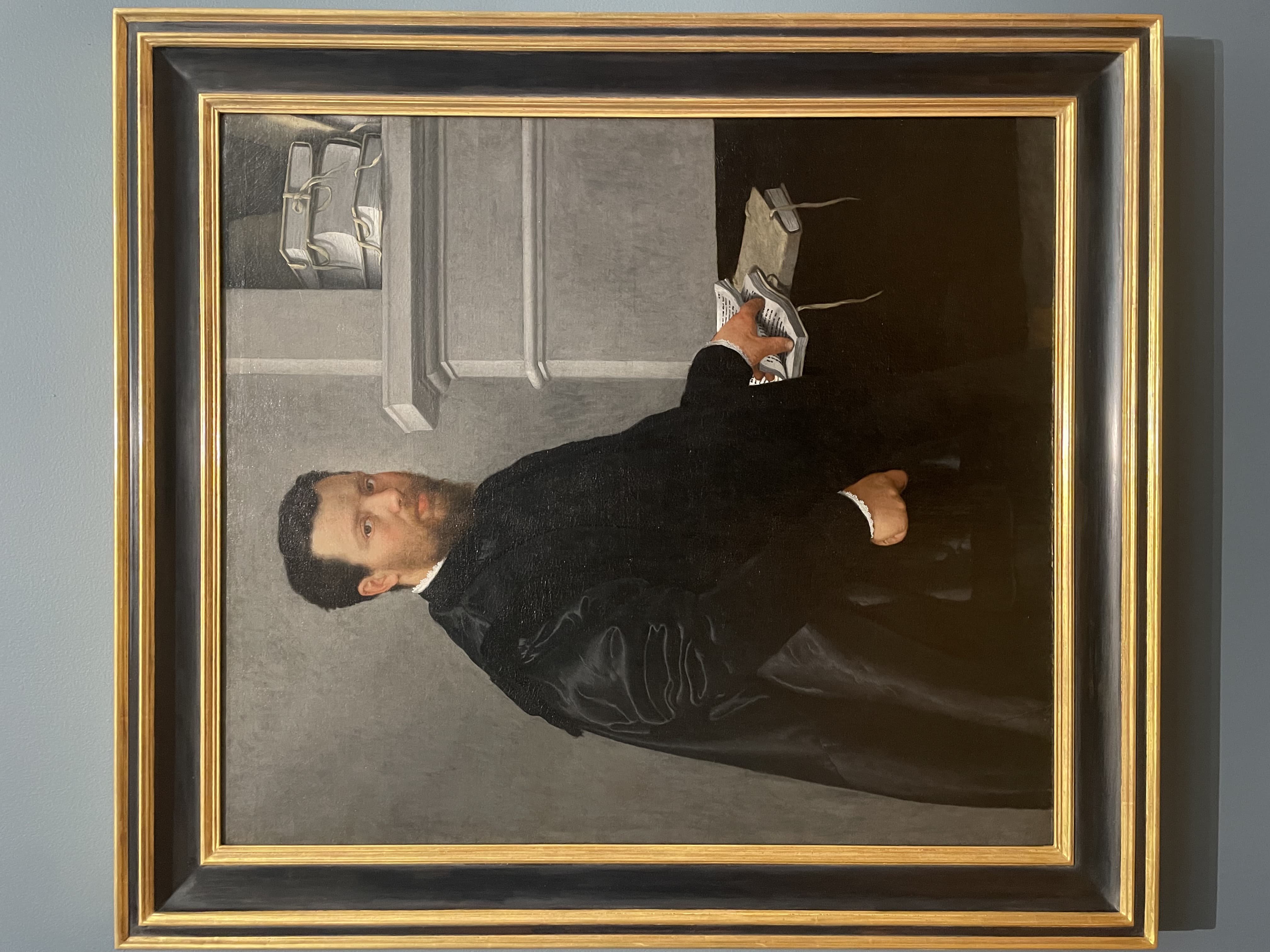 Portrait of a Man by Lorenzo Lotto (c. 1535)